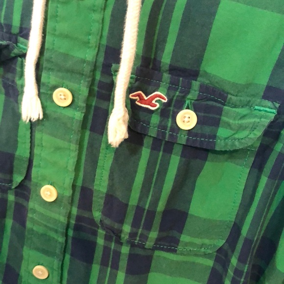 Hollister Button Up w/ Hood - Picture 4 of 5